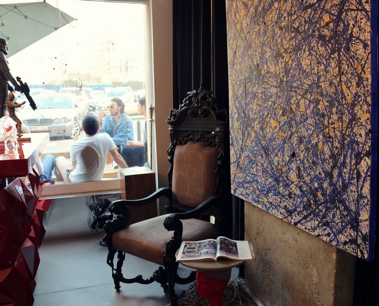 Suzi in Beirut at Vick Vanlian Showroom